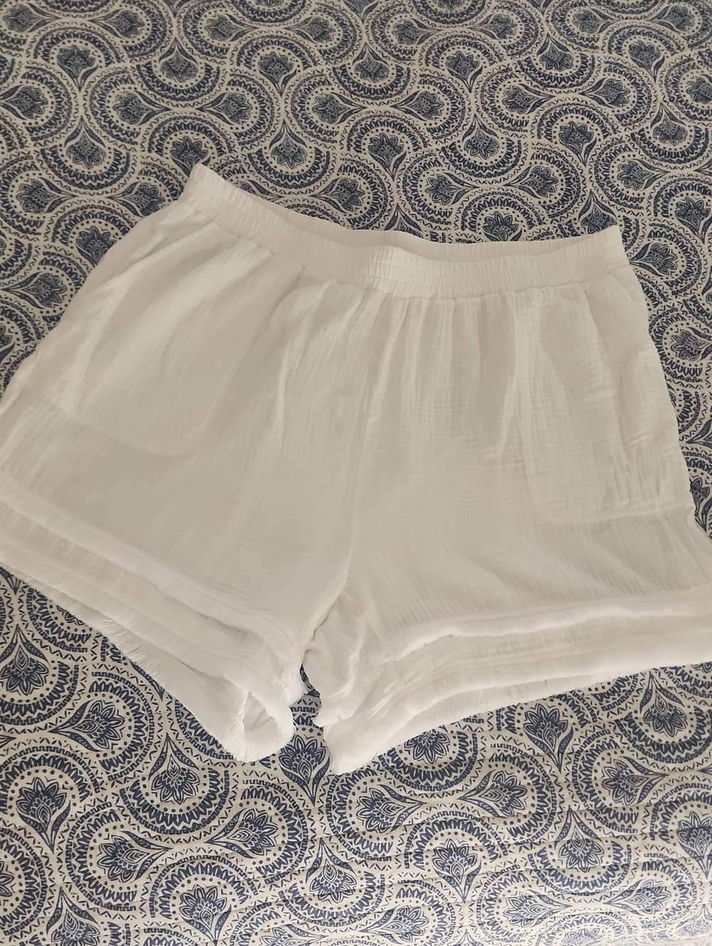 Gauzy White Shorts